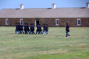 Fort Larned, Kansas on the Santa Fe Trail.