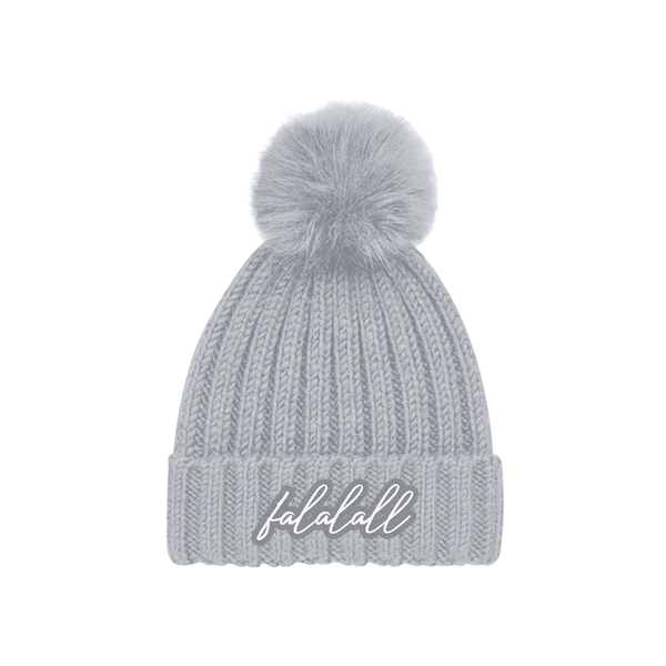 Leona Lewis bobble hat - grey