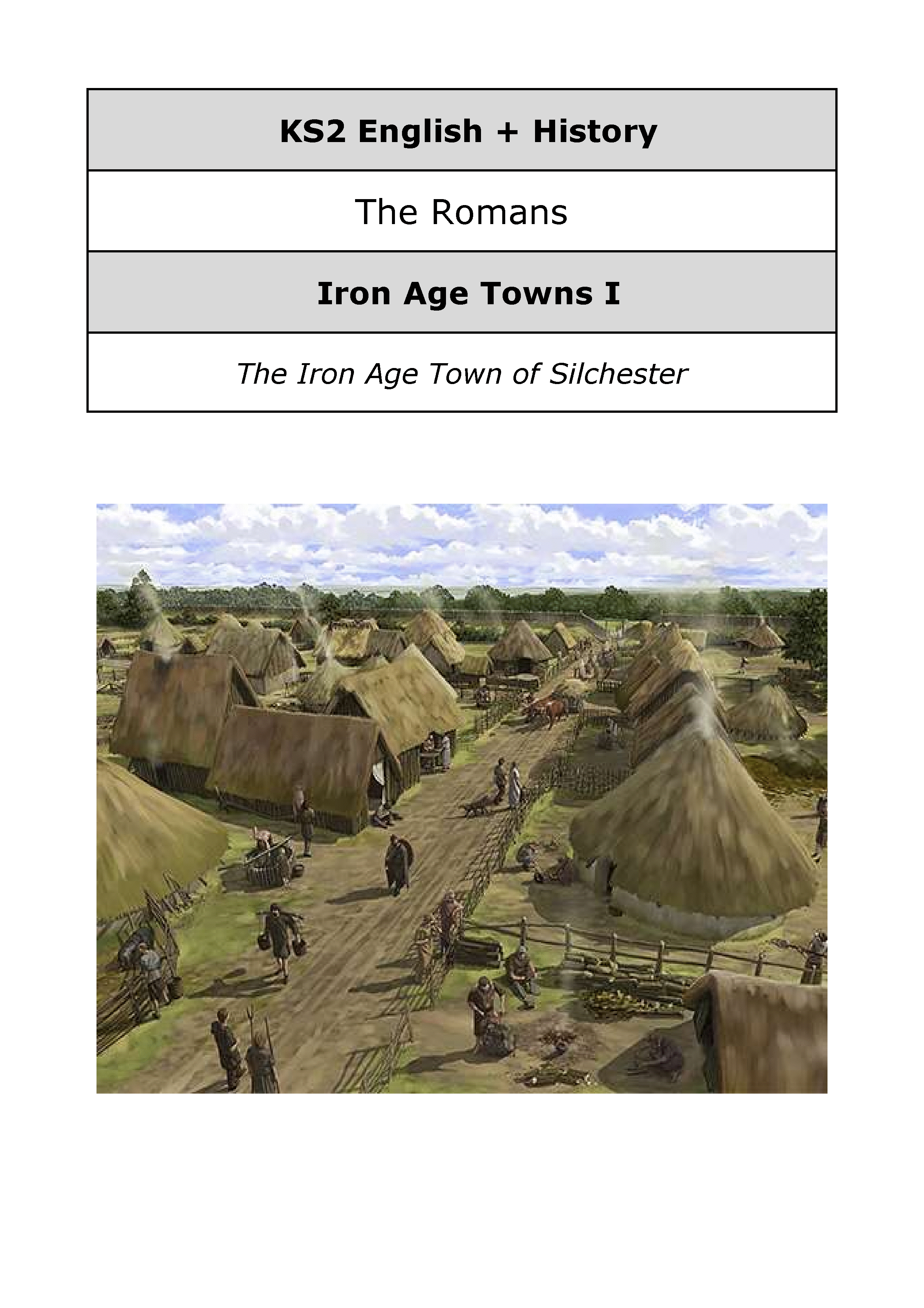 Illustration of Iron Age town Silchester.