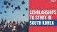 Scholarships for South Korea