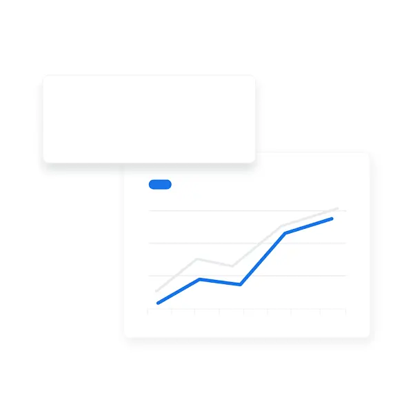 Graphique linéaire montrant la popularité des recherches