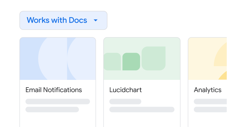 Integrations with other Workspace apps in Docs