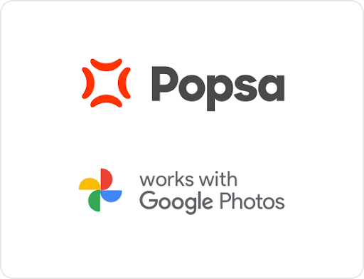 Popsa works with Google Photos