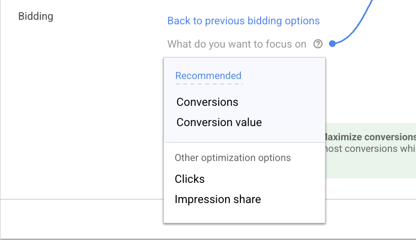 Change bid strategy