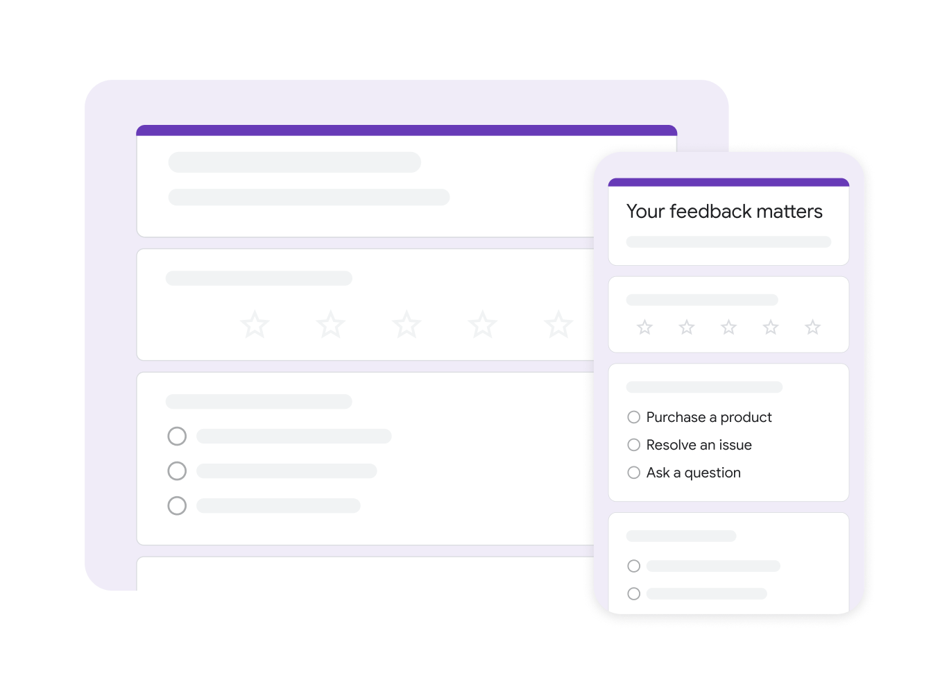 UI of Forms on different devices