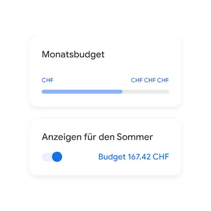 Budget festlegen