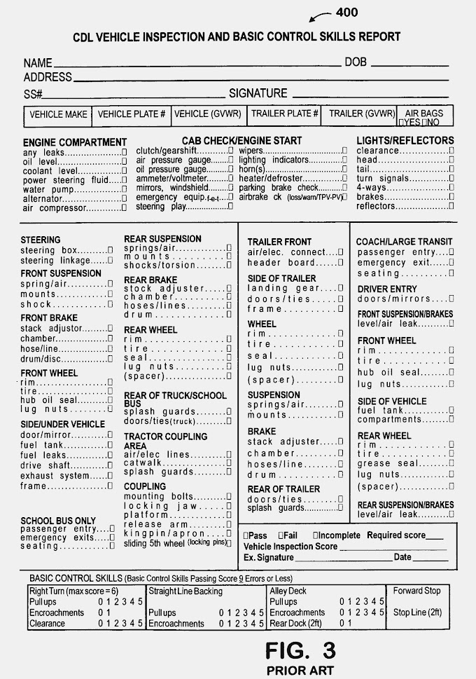 Free Printable Dot Pre Trip Inspection Form