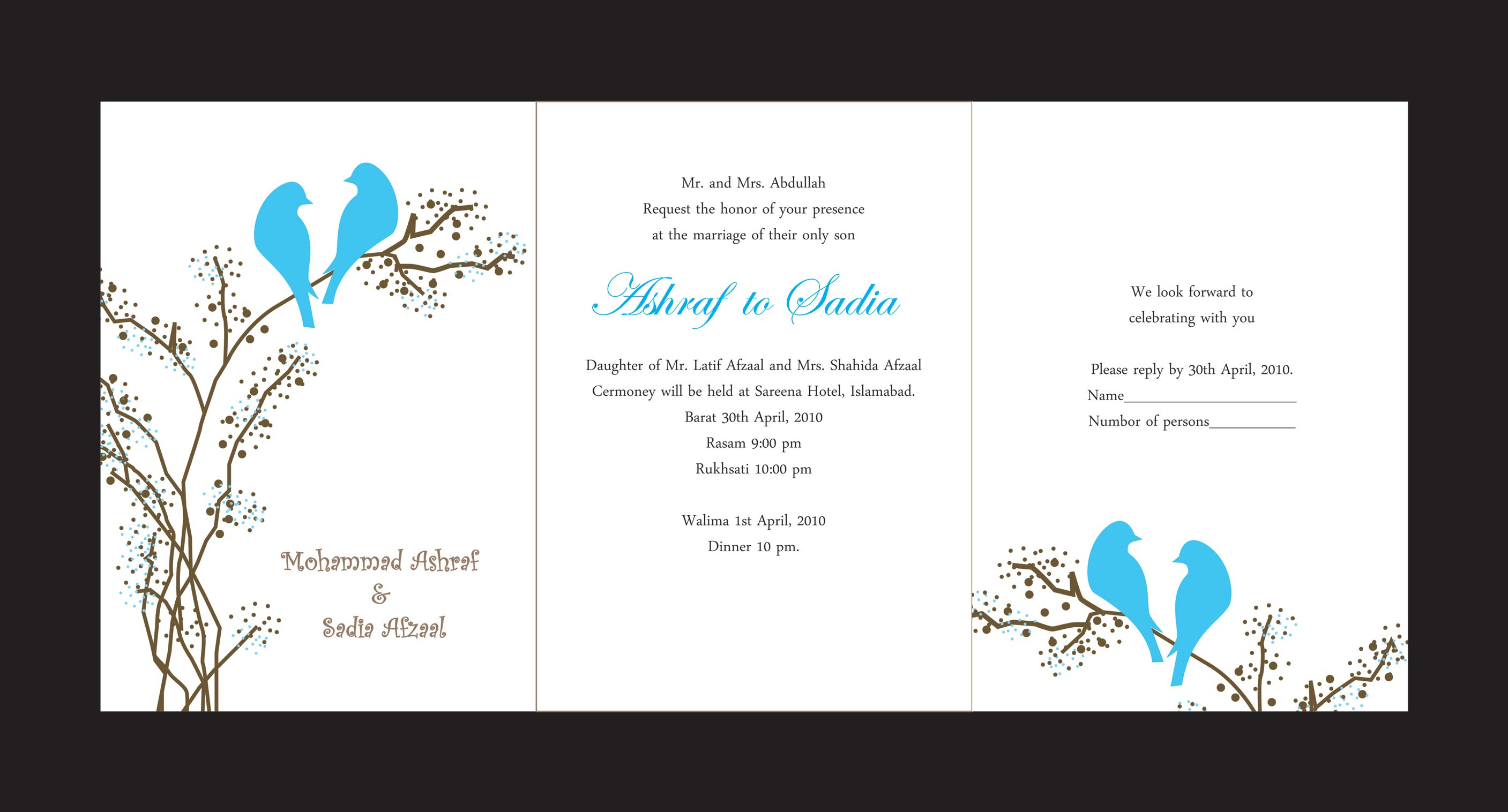 Wedding Cards by Ansar mahmood at Coroflot.