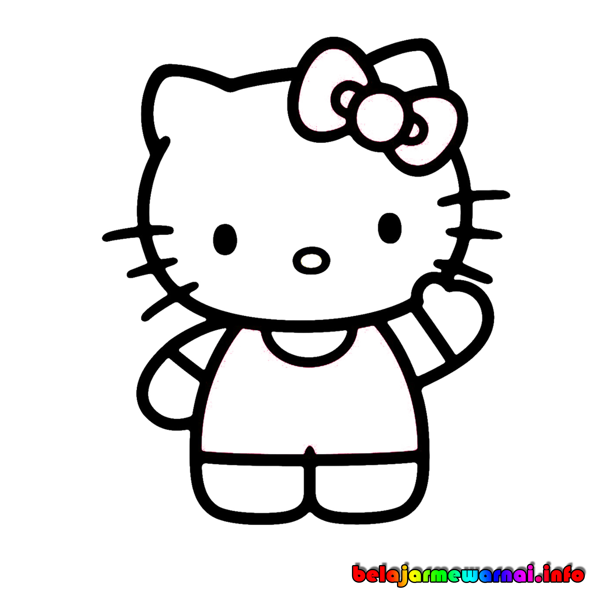 Mewarnai Gambar Hello Kitty