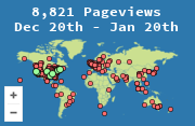 Locations of visitors to this page