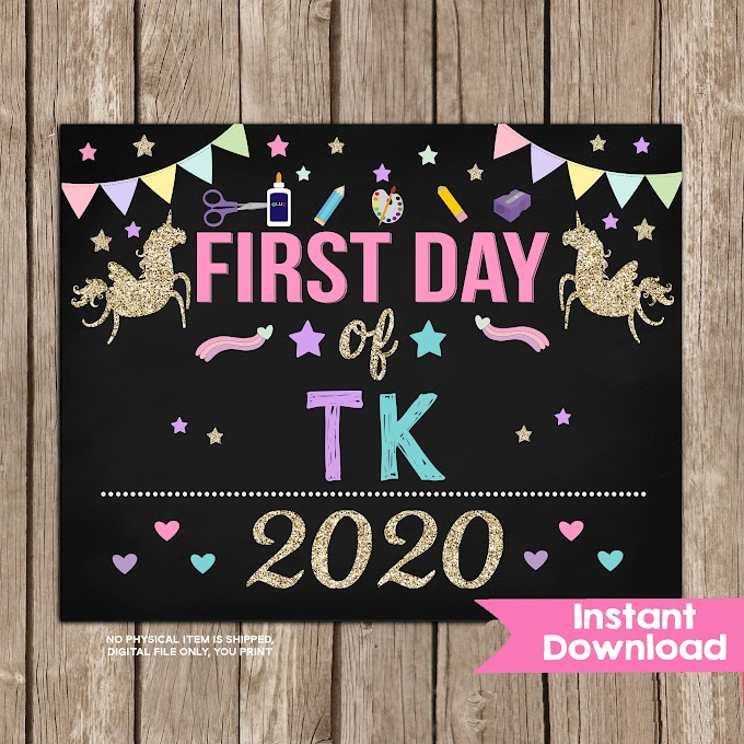 First Day Of Tk Free Printable