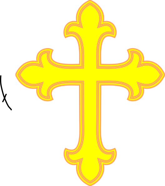 Download Yellow Cross Clip Art at Clker.com - vector clip art ...