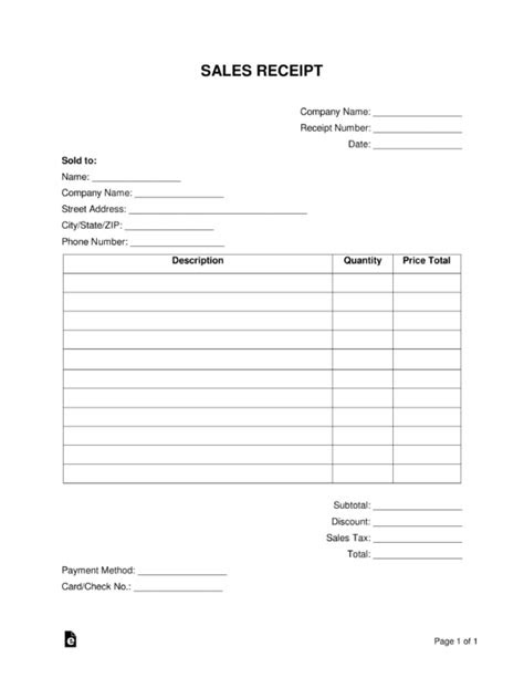 Receipt Book Templates | Print 3-Receipts per Page