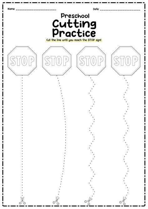 Cute farm cutting practice worksheets for kids learning to use scissors. free printable cutting practice worksheets