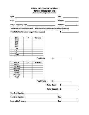 32 Printable Itemized Receipt Template Forms - Fillable