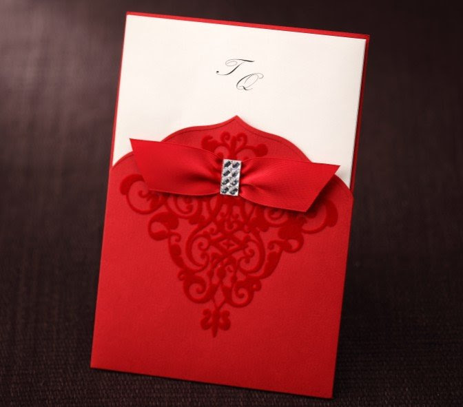 luxury wedding cards, wedding invitation, B0036, include envelope 