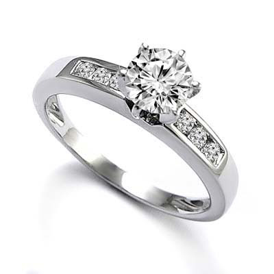 White Gold Diamond Engagement Ring