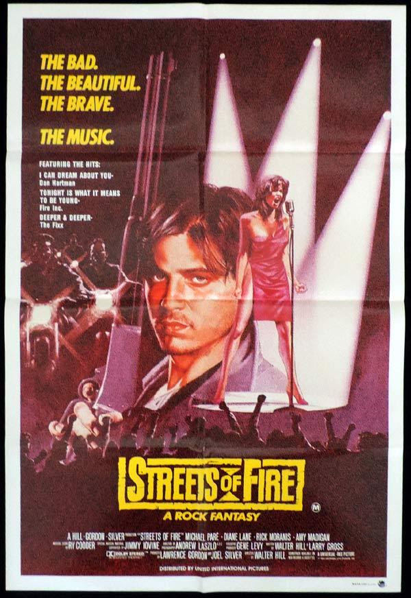 STREETS OF FIRE One Sheet Movie Poster Michael Pare Walter 