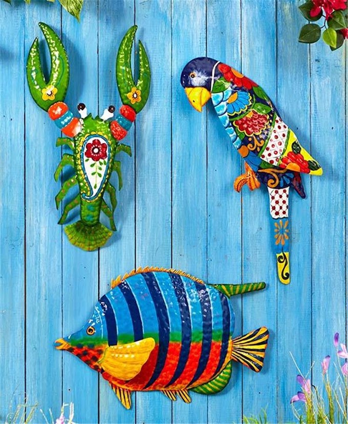 Tropical Wall Decor Metal