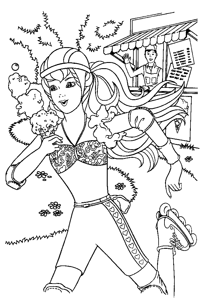 Download Free Printable Barbie Coloring Pages For Kids