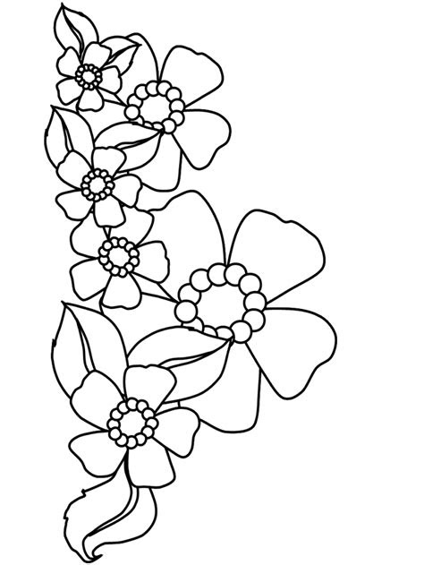 Flower coloring pages for kids & adults. flowers 19 coloring pages coloring page book