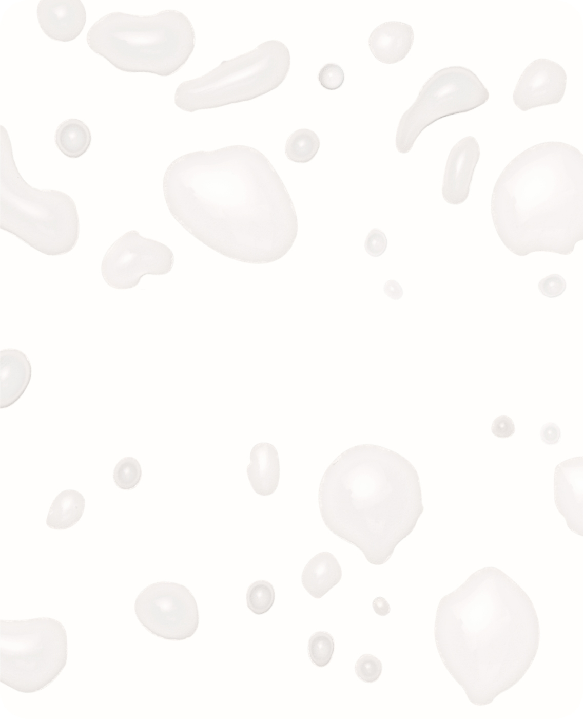 Text on a white background with water droplets.