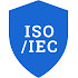 Logo en forme de bouclier bleu pour les normes ISO et CEI