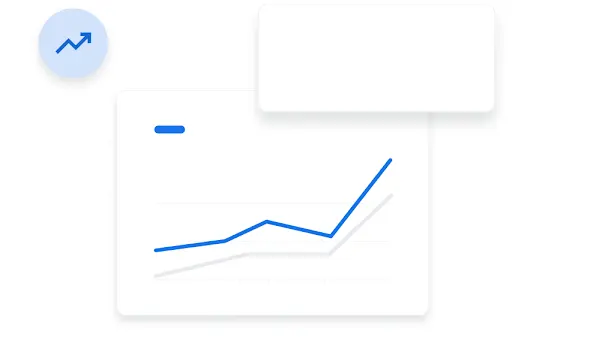 Graphique montrant l’intérêt pour une recherche au fil du temps et l’augmentation correspondante du nombre de clics