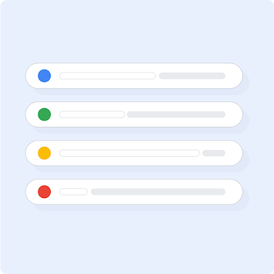 An illustration using dots and progress bars to indicate different prriority flaggers’ review process.