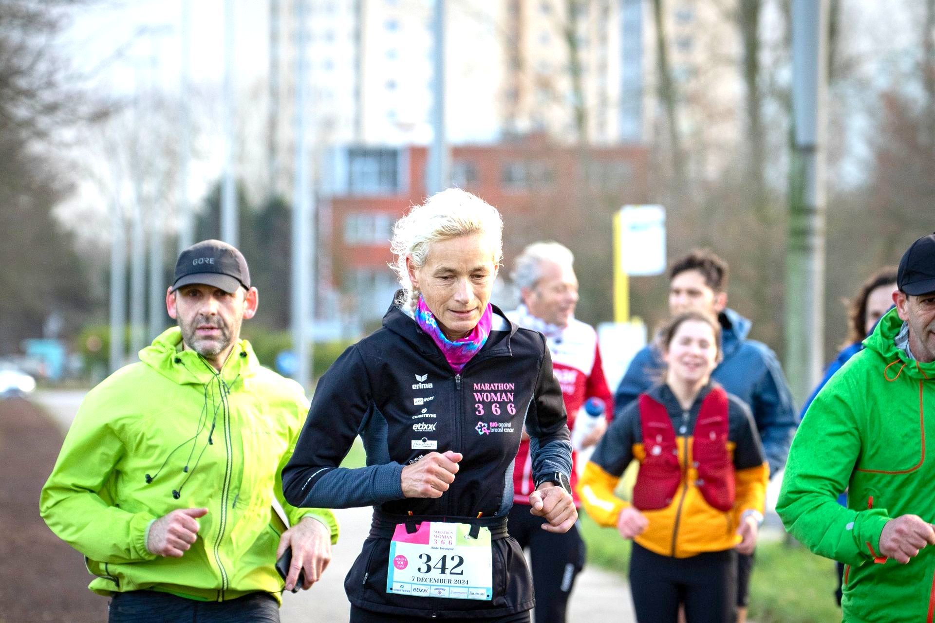 World's first woman to run a marathon every day of the year, Hilde Dosogne sets world record