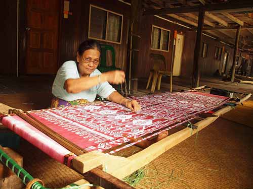 Woman Weaving