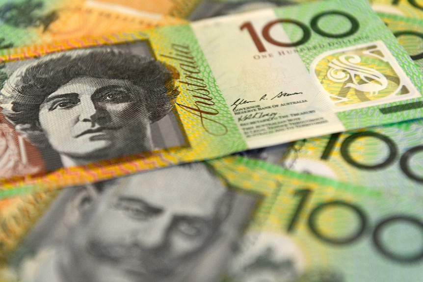 $100 Australian dollar notes.