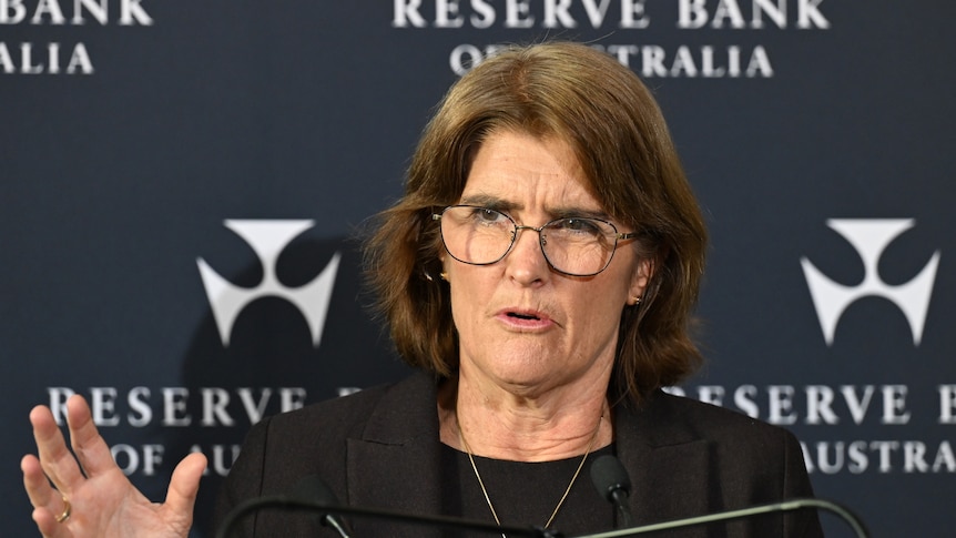 RBA governor Michele Bullock at press conference