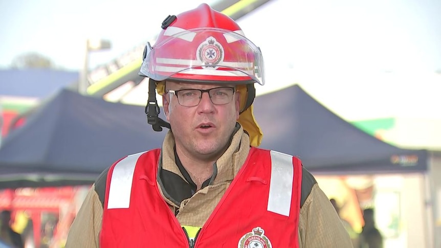 A fire inspector wearing official PPE.