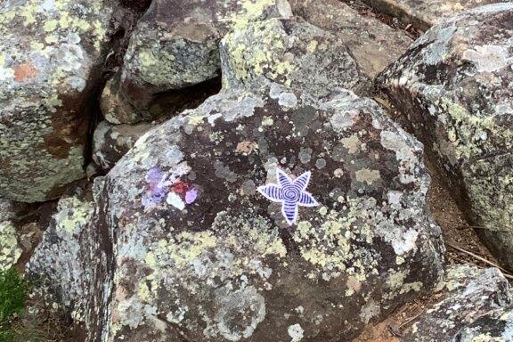 paint on rocks