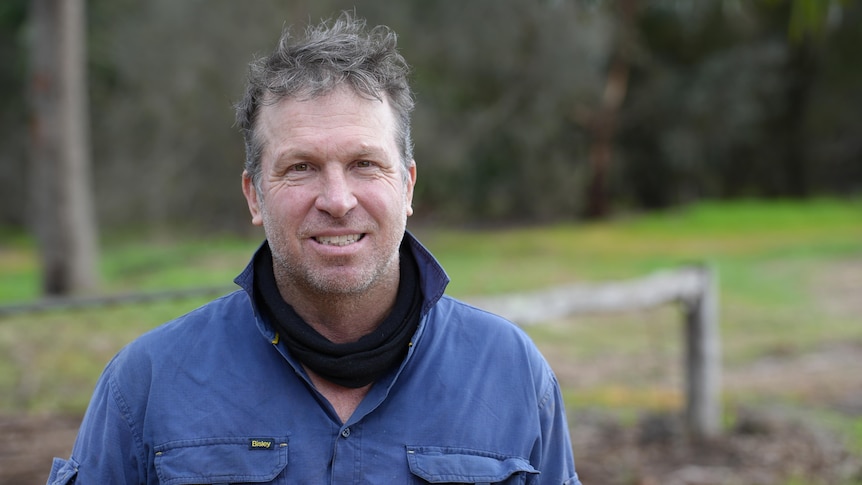 farmer in paddock