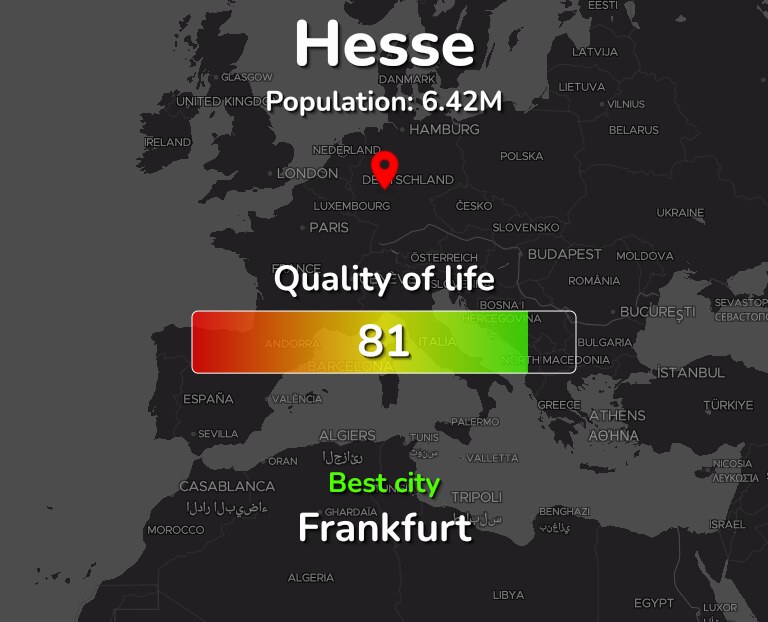 Best places to live in Hesse infographic