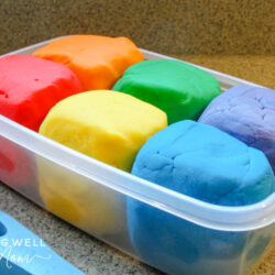 playdough in a container 