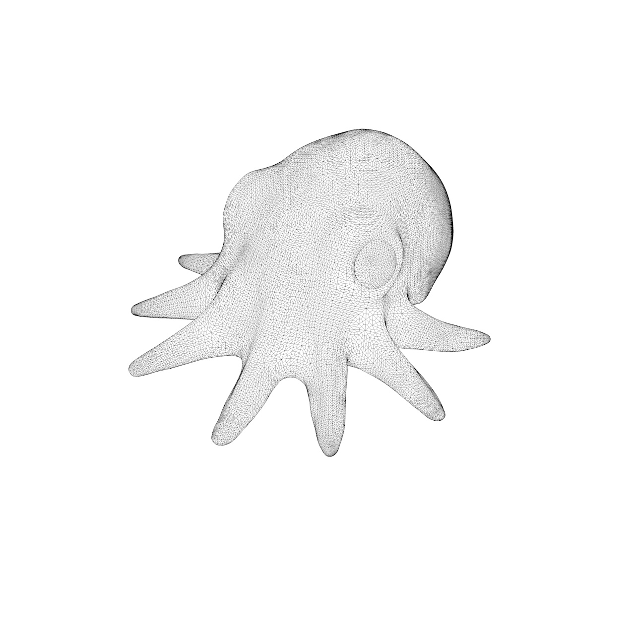 Cute octopus 3d print model