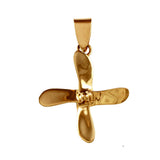 10064 - 4 Bladed Boat Propeller - Lone Palm Jewelry