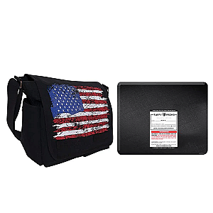 Bulletproof Backpack – US Flag Canvas Messenger Bag