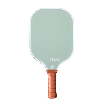 Green pickleball paddle. Designer Pickleball paddle. Aesthetic pickleball paddle for males