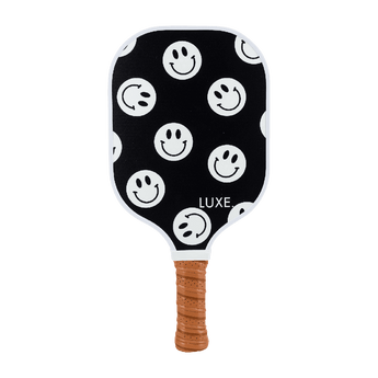 Smiley Pickleball Paddle. Cute Luxe pickleball paddle