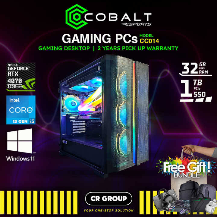 Cobalt Gaming Desktop CC014 - i5-13400F - GeForce RTX 4070 TWIN EDGE OC ...