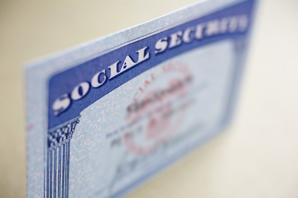 A Social Security card.