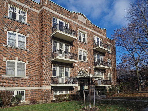 An older apartment building.