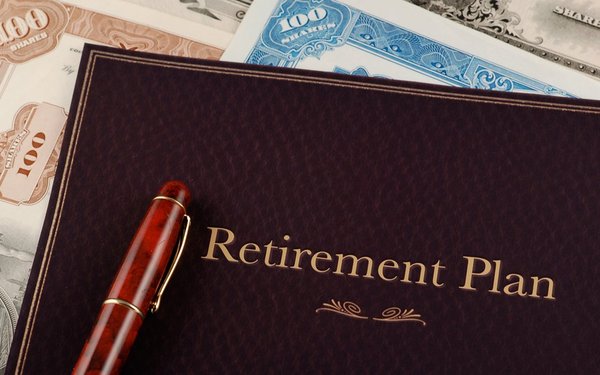 A folio labeled Retirement Plan.