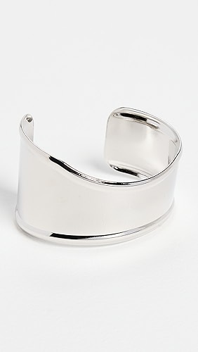 By Adina Eden Indented Curved Wide Bangle Bracelet.