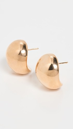 Alexa Leigh Gold Ball Statement Earrings.