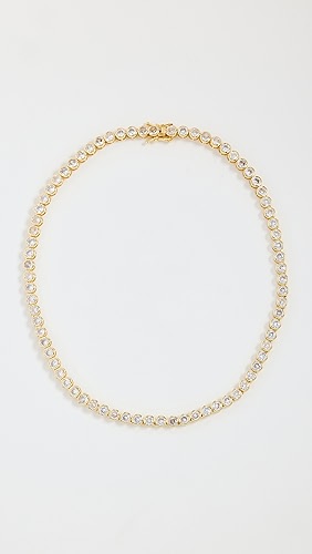 Alexa Leigh Crystal Bezel Tennis Necklace.